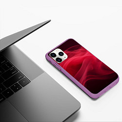 Чехол iPhone 11 Pro матовый Дым бордо, цвет: 3D-фиолетовый — фото 2