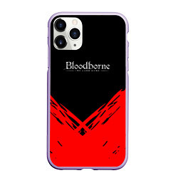 Чехол iPhone 11 Pro матовый Bloodborne souls краски, цвет: 3D-светло-сиреневый