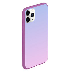 Чехол iPhone 11 Pro матовый Градиент лавандовый, цвет: 3D-фиолетовый — фото 2