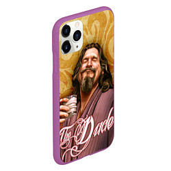 Чехол iPhone 11 Pro матовый The Big Lebowski dude, цвет: 3D-фиолетовый — фото 2