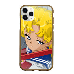 Чехол iPhone 11 Pro матовый Sailor Moon Усаги Цукино грустит