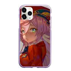 Чехол iPhone 11 Pro матовый Genshin Impact Янь Фэй cute, цвет: 3D-светло-сиреневый