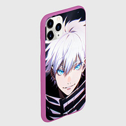Чехол iPhone 11 Pro матовый Сатору Годзё Jujutsu Kaisen, цвет: 3D-фиолетовый — фото 2