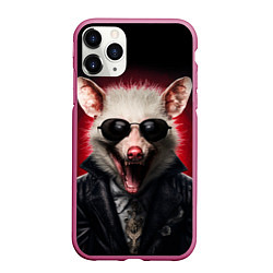 Чехол iPhone 11 Pro матовый Крутой опоссум