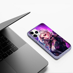 Чехол iPhone 11 Pro матовый League of Legends Kaisa Kda style, цвет: 3D-светло-сиреневый — фото 2