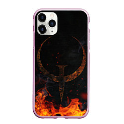 Чехол iPhone 11 Pro матовый Quake one, цвет: 3D-розовый