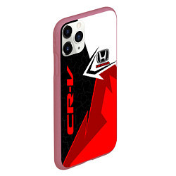 Чехол iPhone 11 Pro матовый Honda CR-V - sport uniform, цвет: 3D-малиновый — фото 2