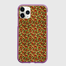 Чехол iPhone 11 Pro матовый Камуфляж победы, цвет: 3D-фиолетовый