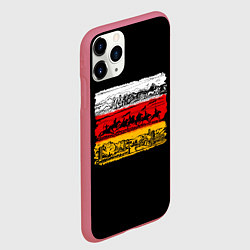 Чехол iPhone 11 Pro матовый Традиционная Осетия, цвет: 3D-малиновый — фото 2