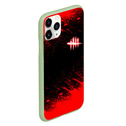 Чехол iPhone 11 Pro матовый Dead by daylight огненный, цвет: 3D-салатовый — фото 2