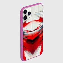 Чехол iPhone 11 Pro матовый Абстракция кчб, цвет: 3D-фиолетовый — фото 2