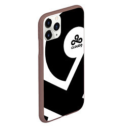 Чехол iPhone 11 Pro матовый Cloud9 - black and white, цвет: 3D-коричневый — фото 2