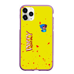 Чехол iPhone 11 Pro матовый Poppy Playtime Хагги Вагги монстр, цвет: 3D-фиолетовый