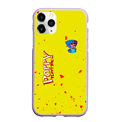 Чехол iPhone 11 Pro матовый Poppy Playtime Хагги Вагги монстр, цвет: 3D-светло-сиреневый