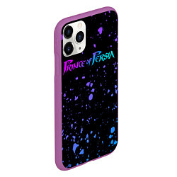 Чехол iPhone 11 Pro матовый Prince of persia neon брызги, цвет: 3D-фиолетовый — фото 2