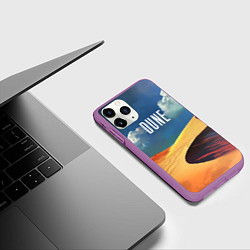 Чехол iPhone 11 Pro матовый Sands - Dune, цвет: 3D-фиолетовый — фото 2
