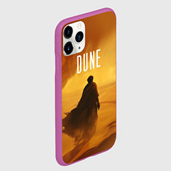 Чехол iPhone 11 Pro матовый Дюна - пустыня, цвет: 3D-фиолетовый — фото 2