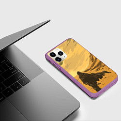 Чехол iPhone 11 Pro матовый Dune - The Traveler, цвет: 3D-фиолетовый — фото 2