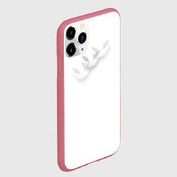 Чехол iPhone 11 Pro матовый Zxc face, цвет: 3D-малиновый — фото 2