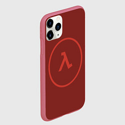 Чехол iPhone 11 Pro матовый Half-Life: Decay бордовый, цвет: 3D-малиновый — фото 2