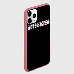 Чехол iPhone 11 Pro матовый Not glitched, цвет: 3D-малиновый — фото 2