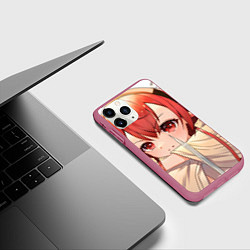 Чехол iPhone 11 Pro матовый Реинкарнация Безработного Eris cute, цвет: 3D-малиновый — фото 2