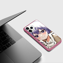 Чехол iPhone 11 Pro матовый Реинкарнация Безработного Roxy, цвет: 3D-малиновый — фото 2
