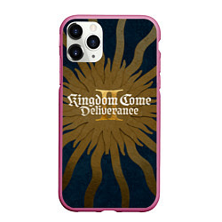 Чехол iPhone 11 Pro матовый Kingdom come 2 deliverance key art, цвет: 3D-малиновый