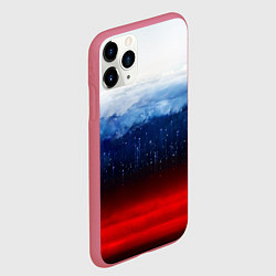 Чехол iPhone 11 Pro матовый Небо России, цвет: 3D-малиновый — фото 2