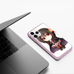 Чехол iPhone 11 Pro матовый Konosuba Юн-юн чибик, цвет: 3D-розовый — фото 2