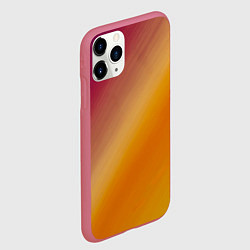 Чехол iPhone 11 Pro матовый Абстракция солнечный луч, цвет: 3D-малиновый — фото 2