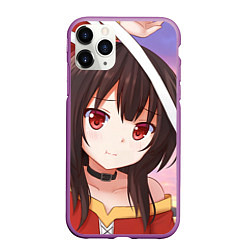 Чехол iPhone 11 Pro матовый Konosuba Мэгумин cute, цвет: 3D-фиолетовый