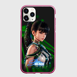 Чехол iPhone 11 Pro матовый Stellar Blade Eve black green, цвет: 3D-малиновый