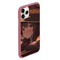 Чехол iPhone 11 Pro матовый Konosuba Мэгумин cute, цвет: 3D-малиновый — фото 2