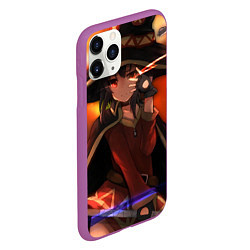 Чехол iPhone 11 Pro матовый Konosuba Мэгумин cute, цвет: 3D-фиолетовый — фото 2