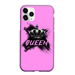 Чехол iPhone 11 Pro матовый Королева - корона, цвет: 3D-фиолетовый