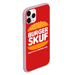 Чехол iPhone 11 Pro матовый Burger skuf, цвет: 3D-розовый — фото 2