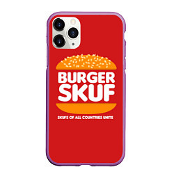 Чехол iPhone 11 Pro матовый Burger skuf