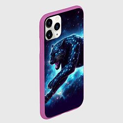 Чехол iPhone 11 Pro матовый Fantastic star panter - ai art fantasy, цвет: 3D-фиолетовый — фото 2