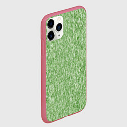 Чехол iPhone 11 Pro матовый Эффект шерстяных прядей, цвет: 3D-малиновый — фото 2