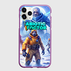 Чехол iPhone 11 Pro матовый Abiotic Factor ледяной ужас, цвет: 3D-фиолетовый