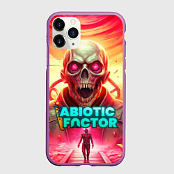 Чехол iPhone 11 Pro матовый Abiotic Factor монстр с черепом
