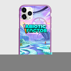 Чехол iPhone 11 Pro матовый Abiotic Factor world, цвет: 3D-фиолетовый