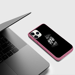 Чехол iPhone 11 Pro матовый Будь тем, кто ты есть, цвет: 3D-малиновый — фото 2