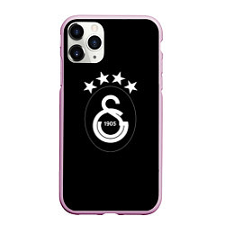 Чехол iPhone 11 Pro матовый Galatasaray sport, цвет: 3D-розовый