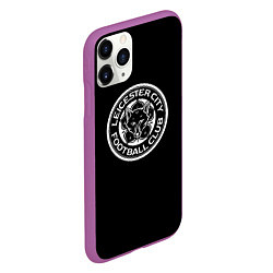 Чехол iPhone 11 Pro матовый Leicester City fc club, цвет: 3D-фиолетовый — фото 2