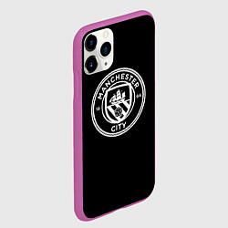 Чехол iPhone 11 Pro матовый Манчестер сити клуб, цвет: 3D-фиолетовый — фото 2