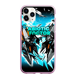 Чехол iPhone 11 Pro матовый Abiotic Factor лого яркий абстракт, цвет: 3D-розовый