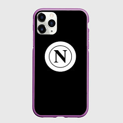 Чехол iPhone 11 Pro матовый Napoli fc sport logo, цвет: 3D-фиолетовый