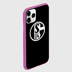 Чехол iPhone 11 Pro матовый Schalke 04 fc, цвет: 3D-фиолетовый — фото 2